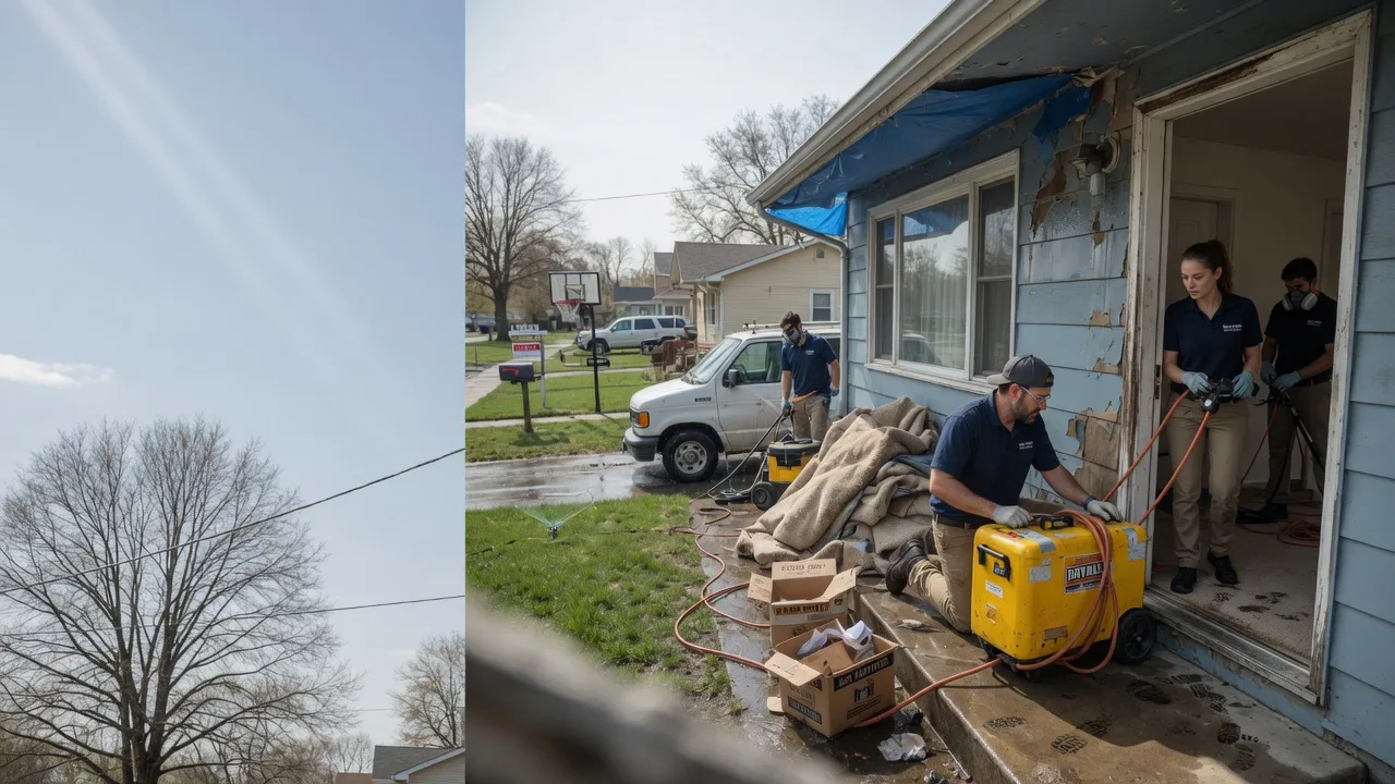 Basement Flood Cleanup in Greenfield, IL near me